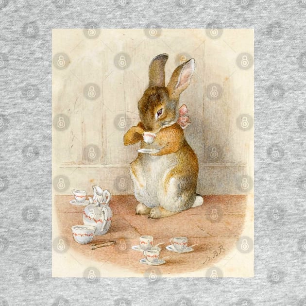 Rabbit Tea Party - Beatrix Potter by forgottenbeauty